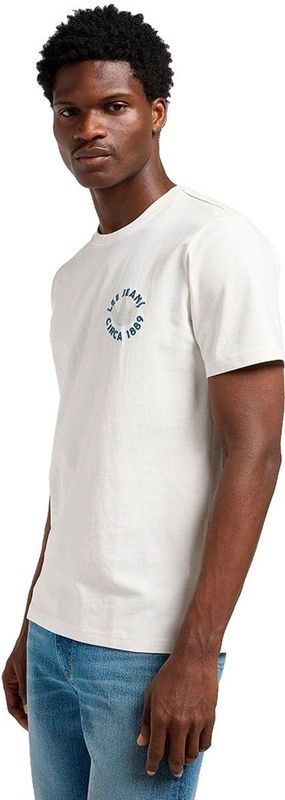 Lee - Elevated - T-shirt - Ecru - Korte Mouwen - Man