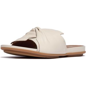 FitFlop Gracie Soft-Twist Leather Slides BEIGE - Maat 39