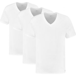 Michael Kors performance cotton 3P V-hals shirts basic wit - S