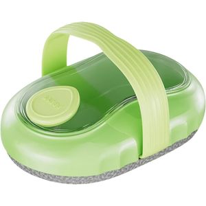 Multifunctionele masserende badborstel - Geïntegreerde zeepdispenser en borstel - Druk om te exfoliëren - Reinigt diep en verwijdert dode huidcellen - Ergonomische antisliphandgreep - Lichaamsverzorging voor thuis en badhulpmiddel - Groen