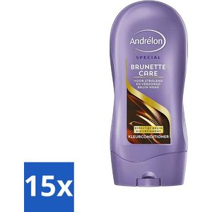 Andrélon - Brunette Care - Conditioner - Voor Bruin Haar - 300 ml - Bulkverpakking - 15 stuks