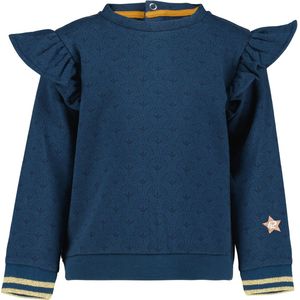 4PRESIDENT Sweater meisjes - Blue Wing Teal Aop - Maat 92 - Meisjes trui