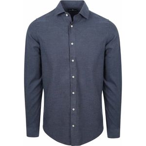 Steppin' Out Overhemd Flanel Donkerblauw - Maat S - Heren - Casual Shirt