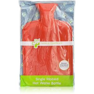 Hot water bottle 2 liters - ribbed design for pain relief