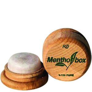 Rabel Kozmetik Mentholbox - Verfrissende Menthol Kristallen in houten doos - Ademverfrisser & Aroma Therapie - Sauna & Inhalatie - Helpt of Verlicht bij migraine of hoofdpijn & Verstopte Neus - Houten bewaardoos -6 gr