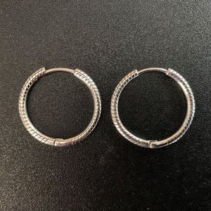Oorhangers - 925 sterling zilver - zilverkleurig - buddha style - enkele ring