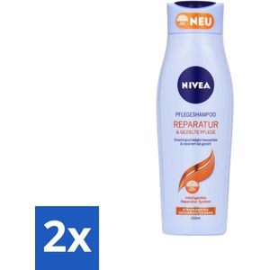 Nivea - Shampoo - Power Repair - Voor Extra Glans - 250 ml - Voordeelverpakking - 2 stuks