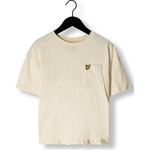 Lyle & Scott Pocket Tee Tops & T-shirts Meisjes - Shirt - Beige - Maat 170/176