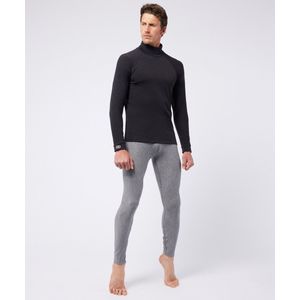 Damart - Heren-T-shirt met col comfort Thermolactyl 4 - Heren - Zwart - (86-93) S