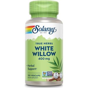SOLARAY White Willow 400mg - White Willow Bark Capsules - Soothing Herbal Support for Wellness and Comfort w/Naturally Occurring Glycosides - Vegan, Non-GMO, 100 Servings, 100 VegCaps
