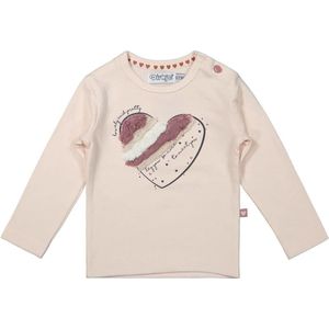 Dirkje Meisjes Tshirt Heart Soft Pink - 80
