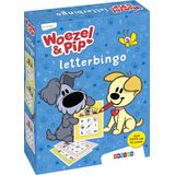 Woezel & Pip - Letterbingo | Leer het alfabet spelenderwijs | Geschikt voor jong en oud | Inclusief 2 x 48 bingokaarten