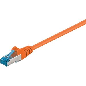 Good Connections S/FTP CAT6a 10 Gigabit netwerkkabel / oranje - LSZH - 0,50 meter