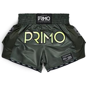 Primo Muay Thai Shorts - Hologram Series - Valor Green - donkergroen S