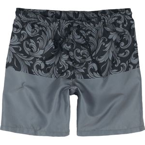 Black Premium by EMP grijze zwemshort met print - Heren - S