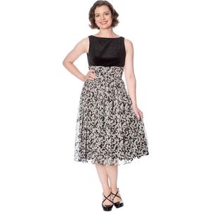 Dancing Days Lange jurk -S- LE BON Zwart/Wit