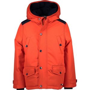 Moodstreet winterjas sporty orange met capuchon voor jongens - Maat 92