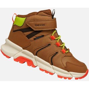 Geox - Flexyper Plus ABX - Waterdichte Kindertrainers - Bruin/Oranje