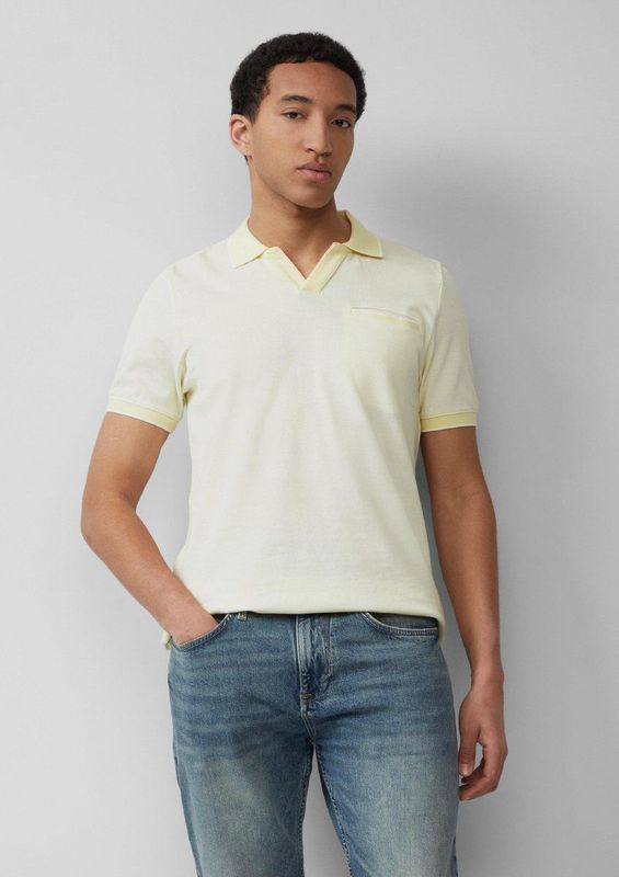 s.Oliver - Poloshirt - Pastelgeel - Jersey - Normale Pasvorm