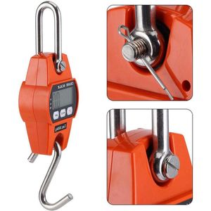 Hangweegschaal voor thuis - Zeer nauwkeurige roestvrijstalen weegschaal - 300 kg / 600 lb capaciteit - Elektrische weegschaal voor landbouw en jacht .