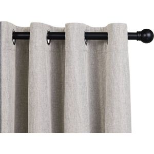 Lifa Living - Beige Luxe Gordijnen - Verduisterend - Polyester - Met 8 Ophangringen - 150 x 260 cm