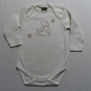 Romper - Body- 2 Pack - Unie - Creme , beertje - 6 maand 68