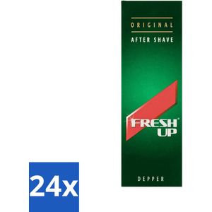 24 x Fresh-Up After Shave Depper 100 ml - Aftershave - Scheergel - Verfrissende Lotion - Mannen - Depper
