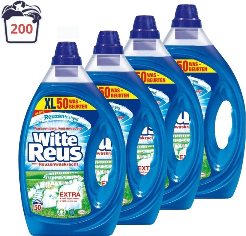 4x Witte Reus Vloeibaar Wasmiddel Witte Reus 2,5 liter