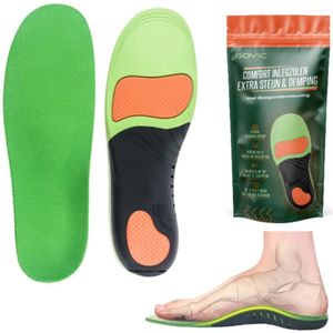 Govic® Medische Inlegzolen - Steunzolen Doorgezakte Voet - Platvoet zolen - heren - dames - hielspoor zooltjes