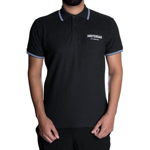 AMSTERDAM CITY ESSENTIALS - Poloshirt - Zwart - S