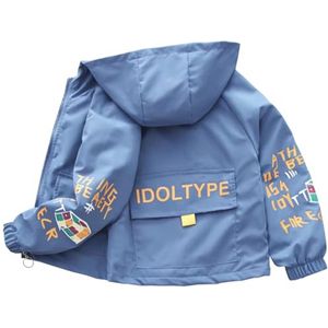 Modieuze jongensjas met capuchon - winddicht en lichtgewicht trenchcoat voor lente en herfst