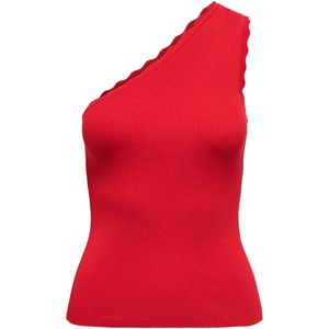 JDY Nanna SL Scallop Oneshoulder Tanktop Dames - Maat XL