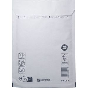 DULA - Luchtkussen envelop D14 180x265mm - doos 100 stuks - Bubbel enveloppen