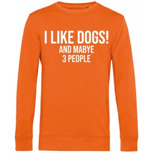 7431 - Sweater - I Like Dogs-Pure Orange-L