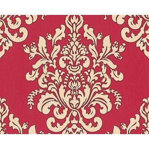 KLASSIEK BAROK BEHANG - Beige Rood Metallic - AS Creation Hermitage 10