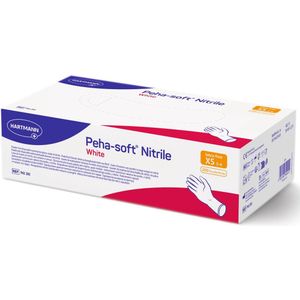 PEHA-SOFT nitrile wit onderzoekshandschoenen - maat XS - 200 stuks