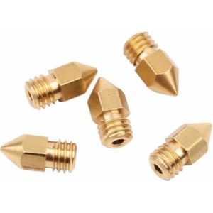 Messing 3D printer nozzle 0.2 mm - 1.0 mm (1.75mm filament)
