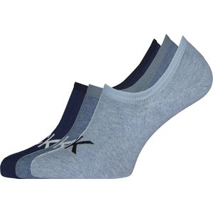Calvin Klein herensokken Albert (3-pack) - onzichtbare sokken - drie tinten denim blauw - Maat: One size
