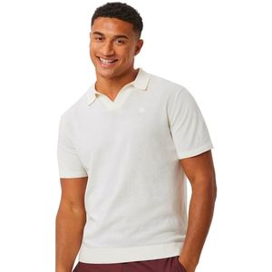 Björn Borg Ace knit polo - off white - Maat: M