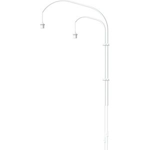 Umage Willow Wall double white - wandbevestiging - light stand - staande dubbele lampenstandaard - wit