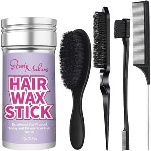 Haarborstels en Haarwax Sticks voor Duurzame Grip en Flyaway Styling