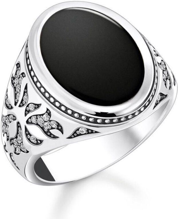 Thomas Sabo - TR2454-641-11 - Ring - Zwart - 925er Zilver - Zirkoon