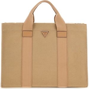 Guess Canvas II Tote Dames Handtas - Beige - One Size