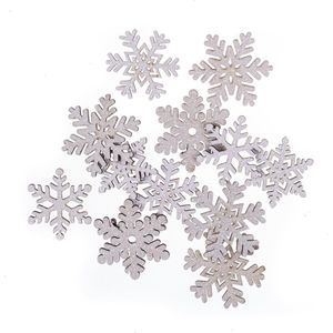 Houten Sneeuwvlok Stickers Wit met Glitters - Zelfklevende Sneeuwvlokken - Knutselen en Kaarten Maken - Winter Knutsel Decoratie - Houten Stickers - Knutselen Meisjes | Winter Knutselspullen - 3D Kaarten Maken - Winter Versiering - Kerst Decoratie