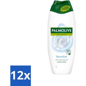 Palmolive Naturals - Douchegel - Sensitive - Voor Gevoelige Huid - 500 ml - Voordeelverpakking - 12 stuks