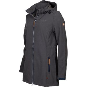 Life Line Kya Softshell Parka Dames Donkergrijs Maat 3xl