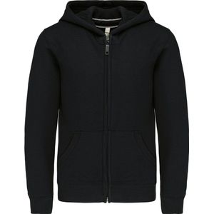 Kariban Kinder hooded sweater met rits K455 - Black - 6/8 Y (6/8 ans)
