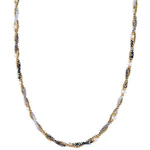 Day&Eve by Go Dutch Label Collier Twisted Kralen Parels Grey