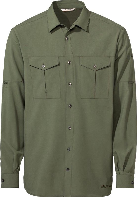 Vaude Men's Rosemoor LS Shirt II, wandelskjorte, heren, groen