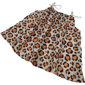 tinymoon Meisjes Top Soft Nature Leopard – model Tie Flare – Papaya – Papaya – Maat 74/80